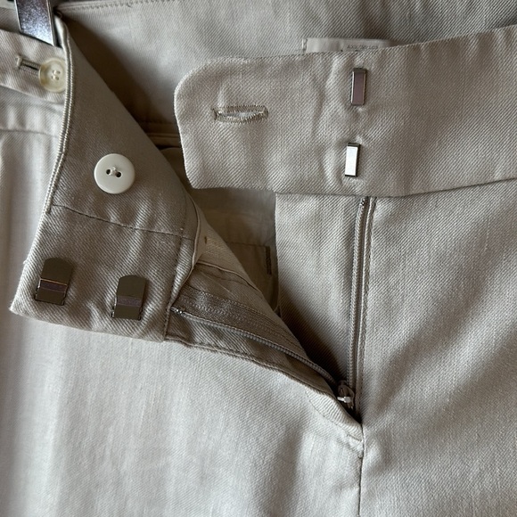 Loft Linen Blend Straight Leg Pants Size 4 - Picture 4 of 11
